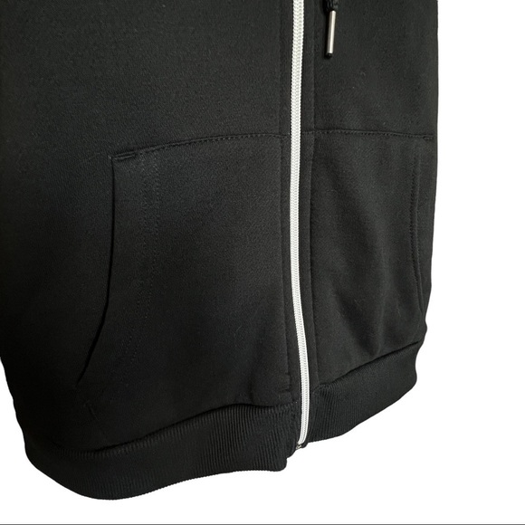 Bebe Hoodie Size S Black Full Zip Logo Long Sleeve Sport NWT - Picture 5 of 13